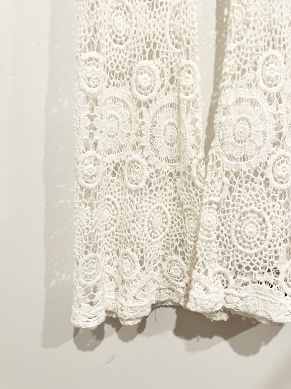 Nightcap Cream Crochet Flared Pants Size 2 - Picture 3 of 8